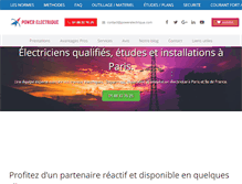 Tablet Screenshot of powerelectrique.com